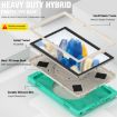 Samsung Galaxy Tab A8 10.5 2021 Case, Silicone + PC, Mint Green - 4