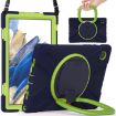 Samsung Galaxy Tab A8 10.5 2021 Case, Silicone + PC, Navy Blue/Lime - 2