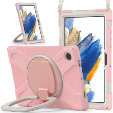 Samsung Galaxy Tab A8 10.5 2021 Rose Gold Silicone + PC Case - 1