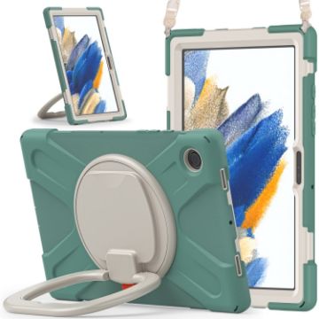 Samsung Galaxy Tab A8 10.5 2021 Case, Silicone + PC, Emerald Green - 1