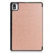 TCL Tab 10s Rose Gold Leather Tablet Case - Three-Fold Holder Cover - 3