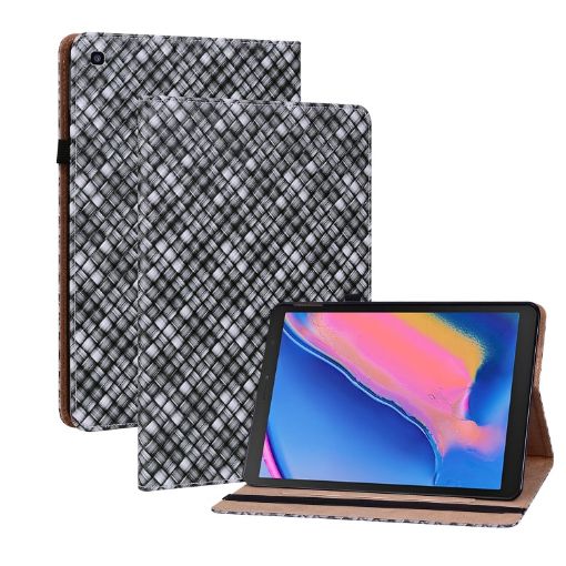 Samsung Galaxy Tab A 8.0 2019 T290 Black Leather Case with Holder - 1