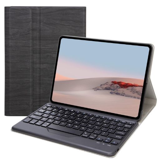 SFGO Tree Texture Bluetooth Keyboard Case for Surface Go 4/3/2/1 - Black - 1