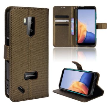Ulefone Armor X9 Brown Leather Phone Case with Diamond Texture - 1