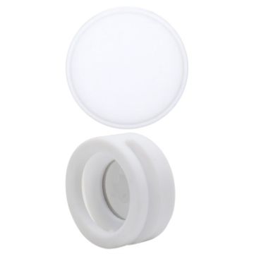AirTag Pet Collar Case - Anti-scratch Shockproof Silicone, White, 35.9mm - 1