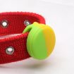 AirTag Pet Collar Case, Anti-scratch Shockproof Silicone, 34x34x17.3mm, White/Black - 4