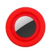 AirTag Pet Collar Case, Anti-scratch Shockproof Silicone, 34x34x16.7mm, Black Red - 3