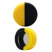 AirTag Pet Collar Case, Anti-scratch Shockproof Silicone, 34x34x16.7mm, Yellow/Black - 1