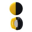 AirTag Pet Collar Case, Anti-scratch Shockproof Silicone, 34x34x16.7mm, Yellow/Black - 2