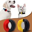 AirTag Pet Collar Case, Anti-scratch Shockproof Silicone, 34x34x16.7mm, Yellow/Black - 7