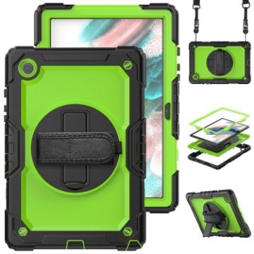 Samsung Galaxy Tab A8 10.5 2021 X200/X205 Silicone PC Case Yellow Green - 1