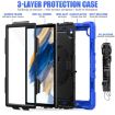 Samsung Galaxy Tab A8 10.5 2021 X200/X205 Black Blue Case Silicone+PC - 4