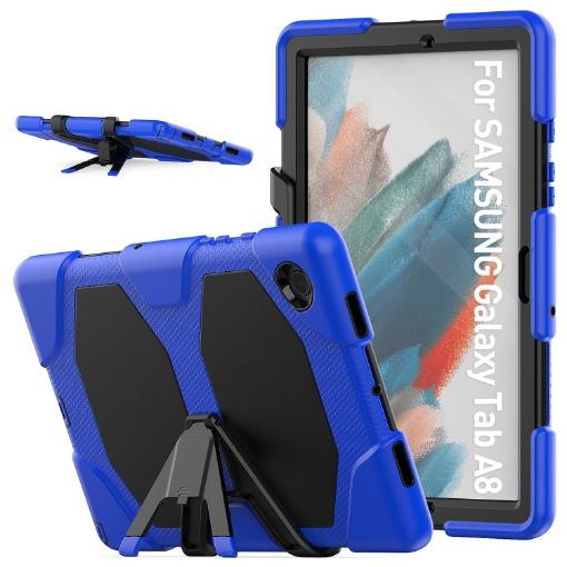 Samsung Galaxy Tab A8 10.5 2021 X200/X205 Blue Silicone PC Case - 1