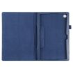 Samsung Galaxy Tab A8 10.5 2021 Dark Blue Leather Tablet Case - 4