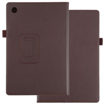 Samsung Galaxy Tab A8 10.5 2021 Brown Leather Tablet Case - 1
