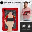Samsung Galaxy Tab A8 10.5 2021 Red+Black 360 Rotating Case - 3