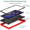 Shockproof Red/Black Case for Samsung Galaxy Tab A8 10.5 2021 with Holder - 5