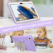 Samsung Galaxy Tab A8 10.5 2021 Beige Silicone Holder Case (Beige+Purple) - 6