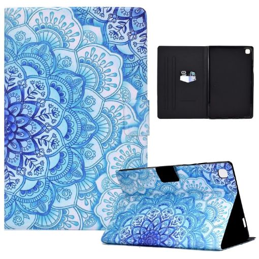 Samsung Galaxy Tab A 8.0 2019 Green Flower TPU Leather Case - 1