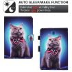 Samsung Galaxy Tab A 8.0 T350 Leather Case with Pen Slot - Bow Tie Cat - 4