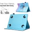 10" Tablet Case with Pen Slot - Leather Cover (Wildebeest Design) - 4