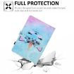 10" Tablet Case with Pen Slot - Leather Cover (Wildebeest Design) - 5