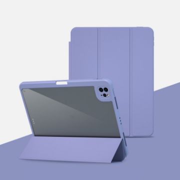 Magnetic Split Leather Tablet Case for iPad Pro 10.5 - Lavender Purple - 1