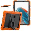 Samsung Galaxy Tab A8 10.5 2021 Shockproof Case, Black Silicone + PC, Orange - 1