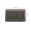 Snap-on RV/Bus Oblique Louver Outlet Panel Grey 193x122mm A6787 - 4