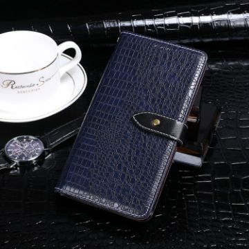 Ulefone Note 12P Crocodile Texture Flip Leather Case - Dark Blue - 1