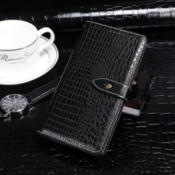 Ulefone Note 13P Crocodile Texture Flip Leather Case - Black - 1