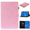 Samsung Galaxy Tab A8 10.5 2021 Pink Glitter Leather Case - 1