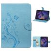 Samsung Galaxy Tab A8 10.5 2021 Butterfly Flower Leather Case Blue - 1