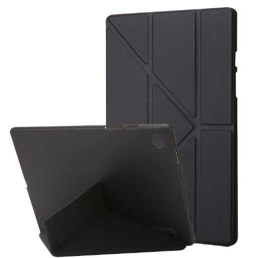 Samsung Galaxy Tab A8 10.5 2021 Black PU Leather Flip Case - 1