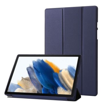 Samsung Galaxy Tab A8 10.5 2021 Blue TPU Leather Flip Case - 1