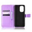 Ulefone Note 13P Purple Leather Phone Case - Diamond Texture Cover - 4