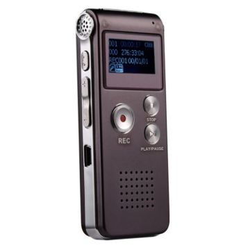 SK-012 4GB USB Dictaphone Voice Recorder with MP3 Player - Purple - 1