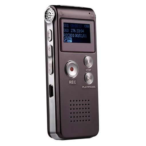 SK-012 4GB USB Dictaphone Voice Recorder with MP3 Player - Purple - 1