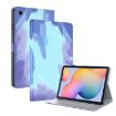 Samsung Galaxy Tab S5e T720/T725 Watercolor Flip Leather Case Snow - 1