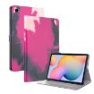 Samsung Galaxy Tab S5e T720/T725 Watercolor Flip Leather Case Berry - 1