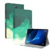 Samsung Galaxy Tab A 10.1 2016 Watercolor Flip Case Cyan Green T580/T585 - 1
