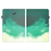 Samsung Galaxy Tab A 10.1 2016 Watercolor Flip Case Cyan Green T580/T585 - 2