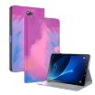 Samsung Galaxy Tab A 10.1 2016 T580/T585 Watercolor Flip Case Purple Red - 1