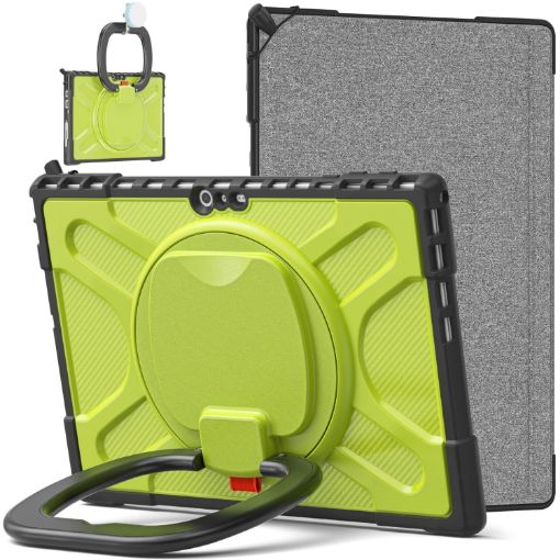Yellow Green TPU + PC Tablet Case for Microsoft Surface Pro 4/5/6/7 - 1