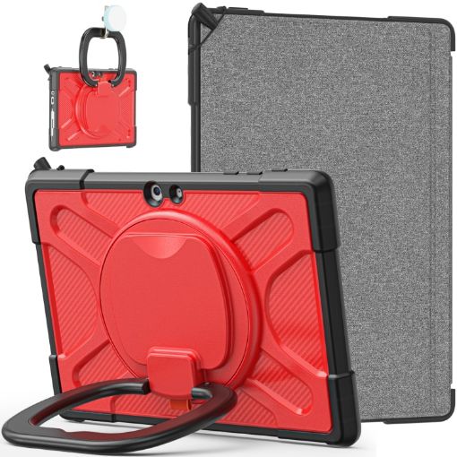 Microsoft Surface Go 1/2/3 Red TPU + PC Tablet Case - 1
