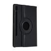 Samsung Galaxy Tab S8 Ultra 360 Rotation Leather Case (Black) - 3