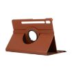 Samsung Galaxy Tab S8 Ultra Brown Litchi Leather 360 Rotation Case - 5