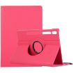 Samsung Galaxy Tab S8 Ultra Rose Red 360 Rotation Leather Case - 1