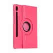 Samsung Galaxy Tab S8 Ultra Rose Red 360 Rotation Leather Case - 3
