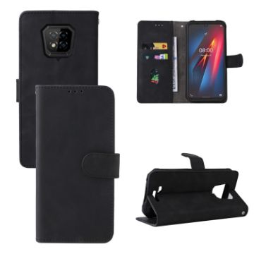 Ulefone Armor 8 Black Leather Phone Case - Magnetic Buckle, Calf Texture - 1